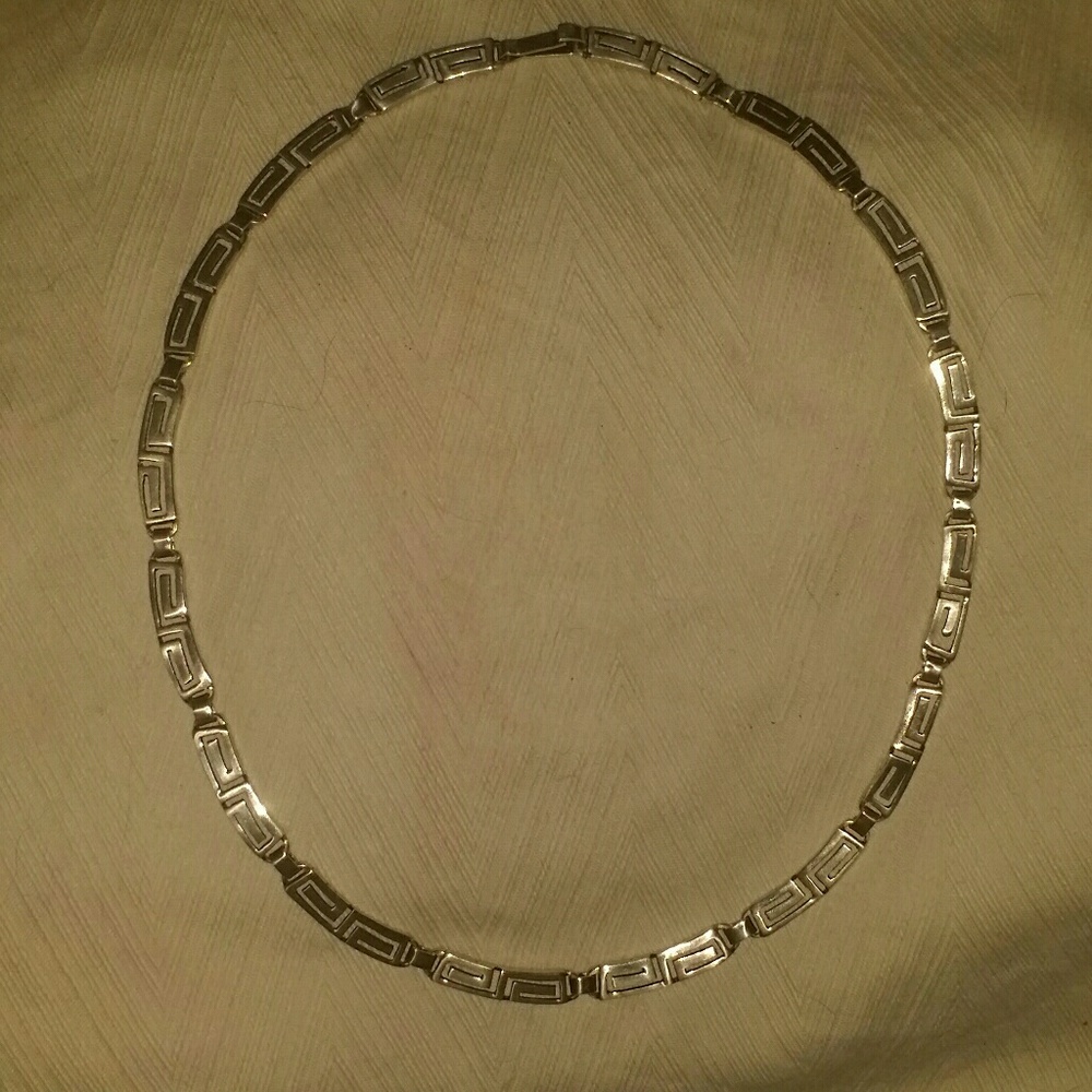Aztec tribal motif  collar necklace